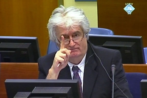 Radovan Karadžić u sudnici Tribunala 
