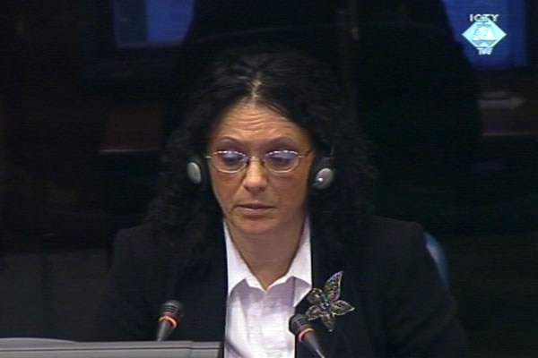 Sanija Dževlan, svjedok na suđenju Radovanu Karadžiću 