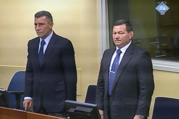 Ante Gotovina i Mladen Markač u sudnici Tribunala