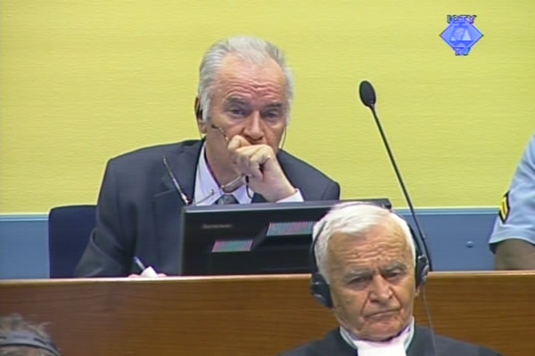 Ratko Mladić u sudnici Tribunala