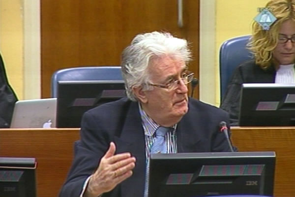Radovan Karadžić u sudnici Tribunala 