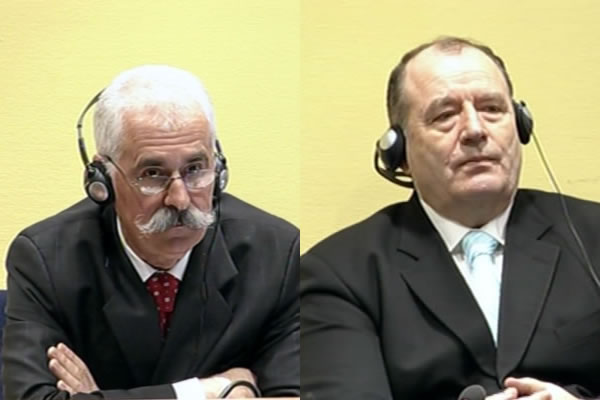 Mićo Stanišić i Stojan Župljanin u sudnici Tribunala