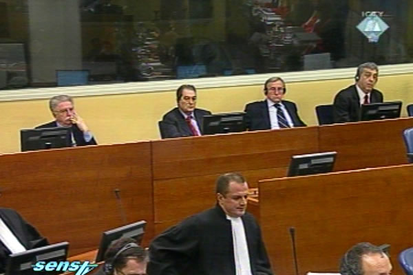 Nikola Šainović, Nebojša Pavković, Sreten Lukić i Vladimir Lazarević u sudnici Tribunala