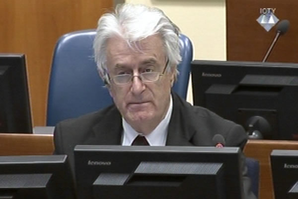 Radovan Karadžić u sudnici Tribunala