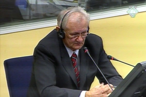 Branko Krga, svjedok odbrane Vlastimira Đorđevića