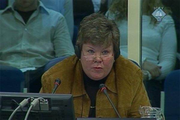 Eileen Gilleece, svjedok na trećem suđenju za genocid održanom na Tribunalu