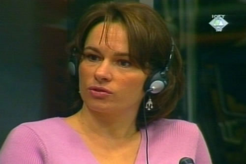 Eve Crepin, svjedokinja odbrane Miloševića