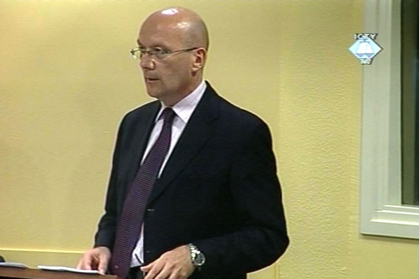 Jadranko Prlić za vrijeme uvodnog obraćanja Pretresnom vijeću
