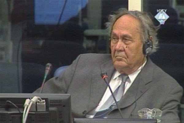 Josip Manolić, svjedok na suđenju šestorici bivših čelnika Herceg Bosne