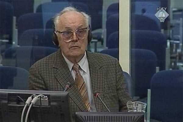 Jugoslav Gavrić, svjedok na suđenju oficirima vojske i policije bosanskih Srba za zločine u Srebrenici
