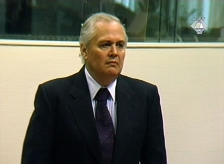 Milan Milutinović u sudnici Tribunala