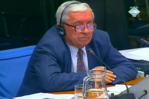 Mitar Balević, svjedok na sudjenju Miloševiću
