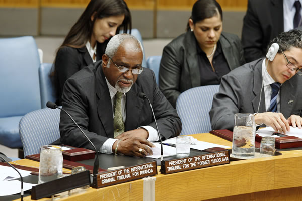 Predsjednik Tribunala, Patrick Robinson, u Savjetu Bezbjednosti UN