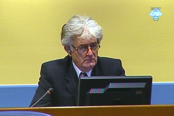 Radovan Karadžić u sudnici Tribunala