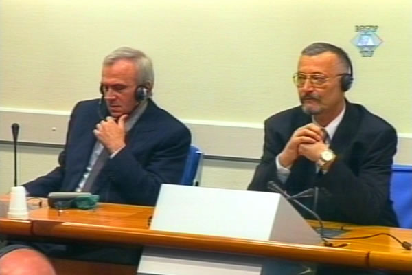 Jovica Stanišić i Franko Simatović u sudnici Tribunala