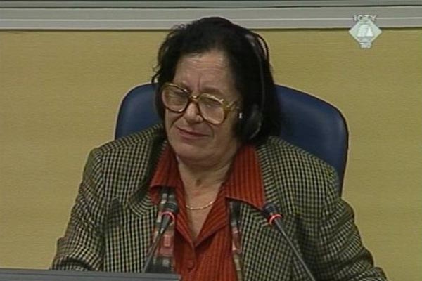 Ziba Šuvo, svedokinja na suđenju Dragomiru Miloševiću
