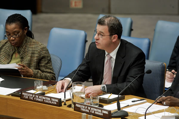 Serge Brammertz tokom obraćanja Savetu bezbjednosti UN