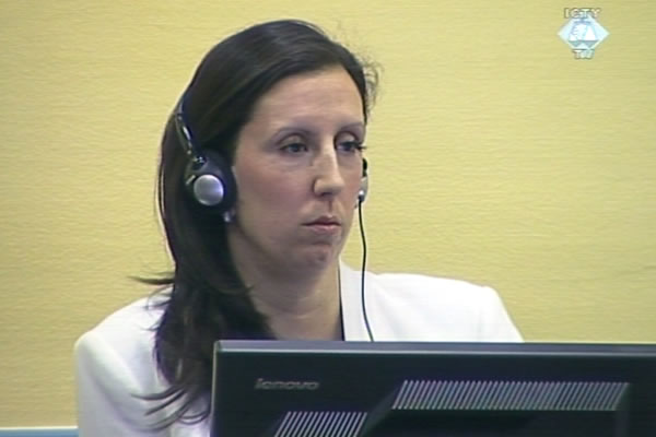 Jelena Rašić u sudnici Tribunala 
