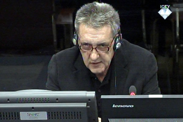 Dušan Mudrinić, svjedok na suđenju Radovanu Karadžiću 