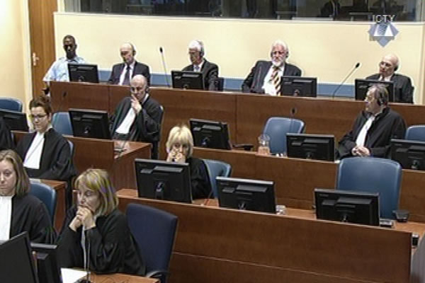 Jadranko Prlić, Bruno Stojić, Slobodan Praljak i Milivoje Petković u sudnici Tribunala