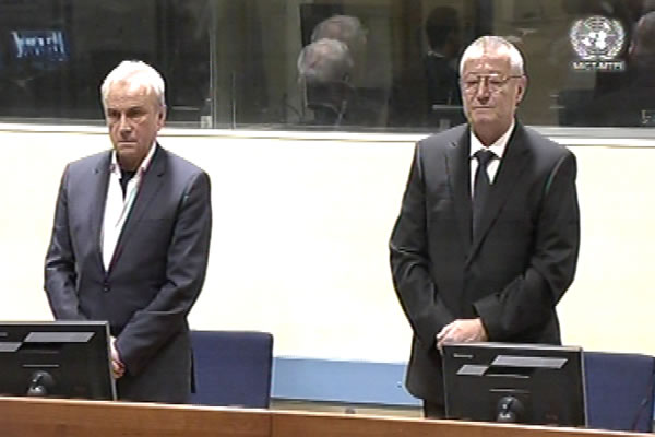 Jovica Stanišić i Franko Simatović u sudnici Tribunala 