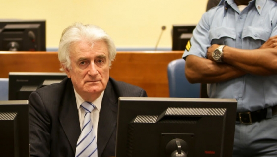Radovan Karadzic tokom izricanja presude