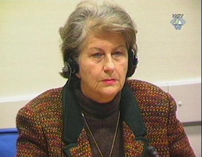 Biljana Plavšić u sudnici Tribunala