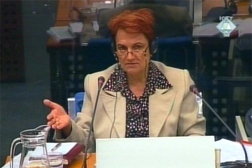 Danica Marinković, svjedok na suđenju Miloševiću