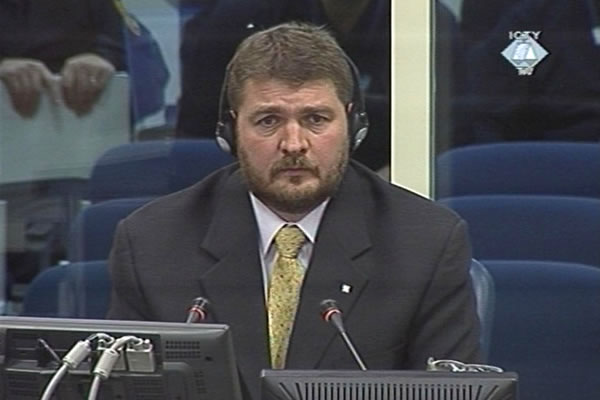 Dean Manning, svjedok na suđenju oficirima vojske i policije bosanskih Srba optuženim za zločine u Srebrenici