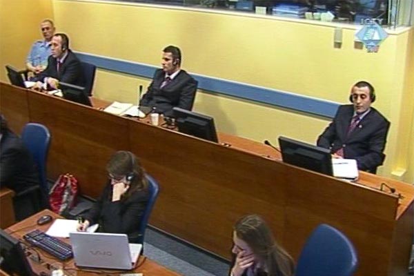 Ramush Haradinaj, Idriz Baljaj i Lahi Brahimaj u sudnici Tribunala