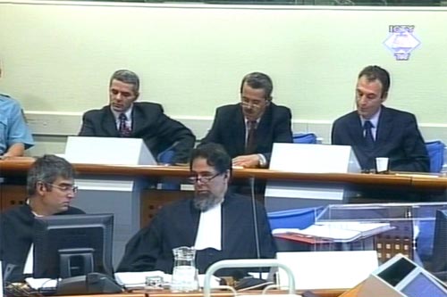 Isak Musliu, Haradin Bala i Fatmir Limaj u sudnici Tribunala