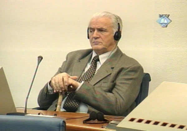 Pavle Strugar u sudnici Tribunala