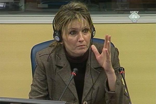 Sabina Šabanić, svjedok na suđenju Dragomiru Miloševiću