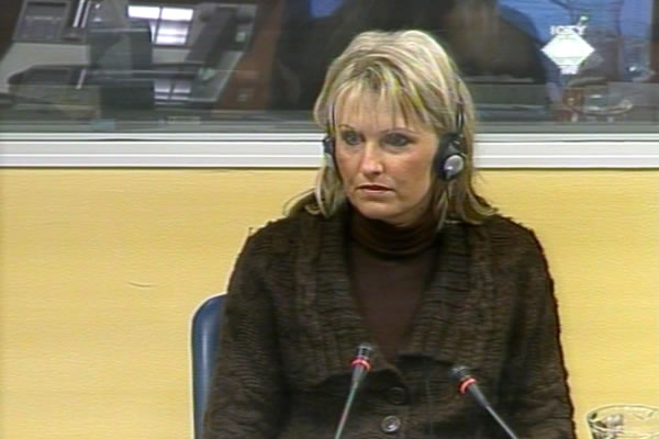 Sabina Šabanić, svjedok na suđenju Momčilu Perišiću