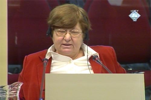 Vesna Bosanac, svjedok na suđenju Vukovarskoj trojki